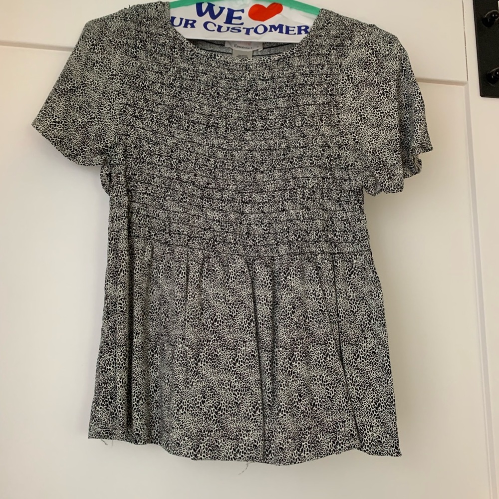 Black and White blouse